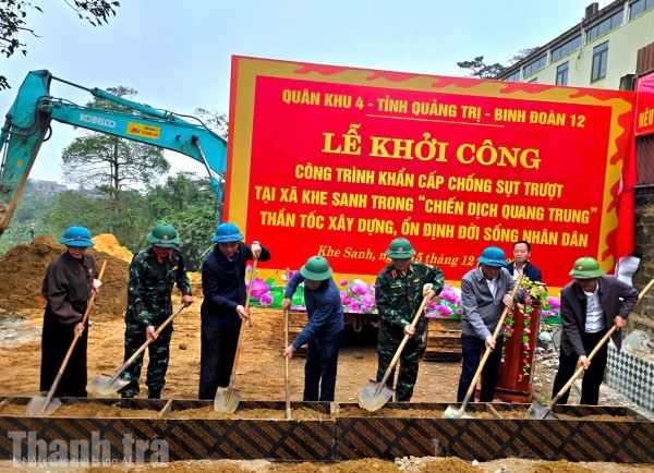 Quảng Trị: Thần tốc xây kè chống sạt lở Khe Sanh trong vòng 2 tuần